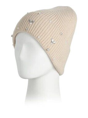 LULLA COLLECTION Embellished Beanie In Tan - NWT